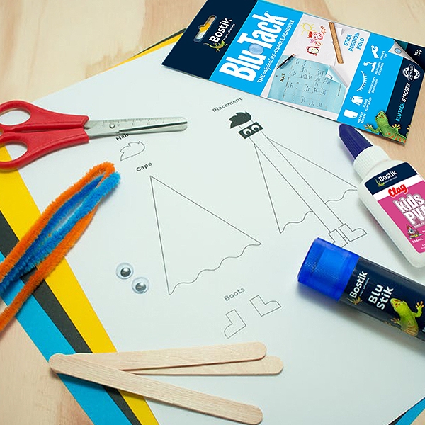 Bostik DIY Australia tutorial Superhero step 1
