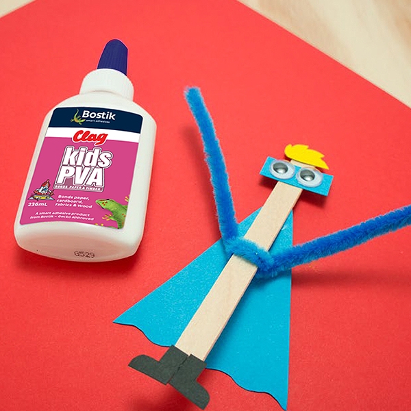 Bostik DIY Australia tutorial Superhero step 3