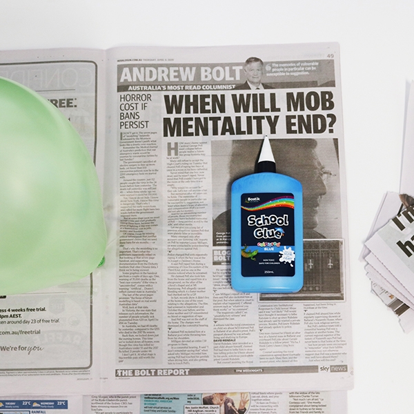 Bostik DIY tutorial Australia World Globe Step 2