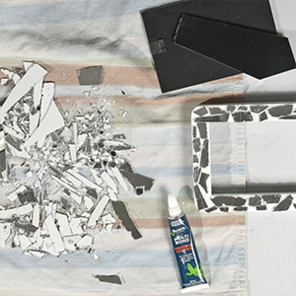 DIY Bostik Australia tutorials mosiac frame project step 2
