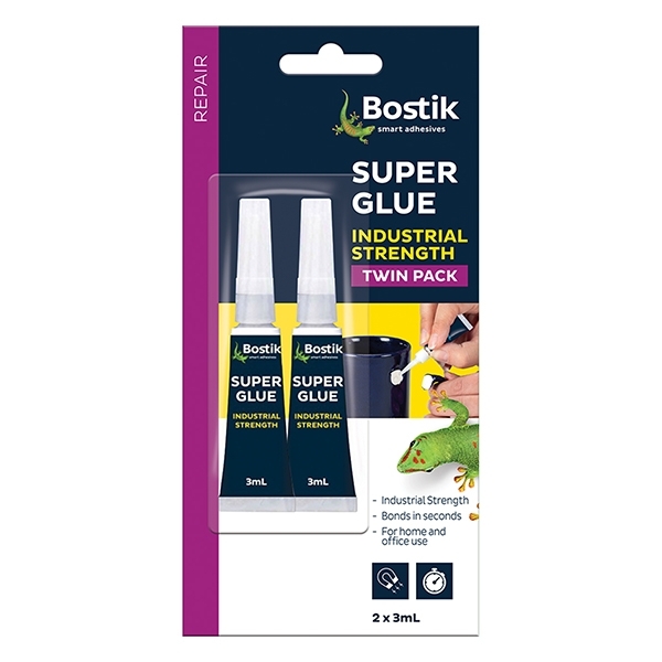 Bostik DIY Malaysia Repair Assembly Super Glue Twin Pack product image