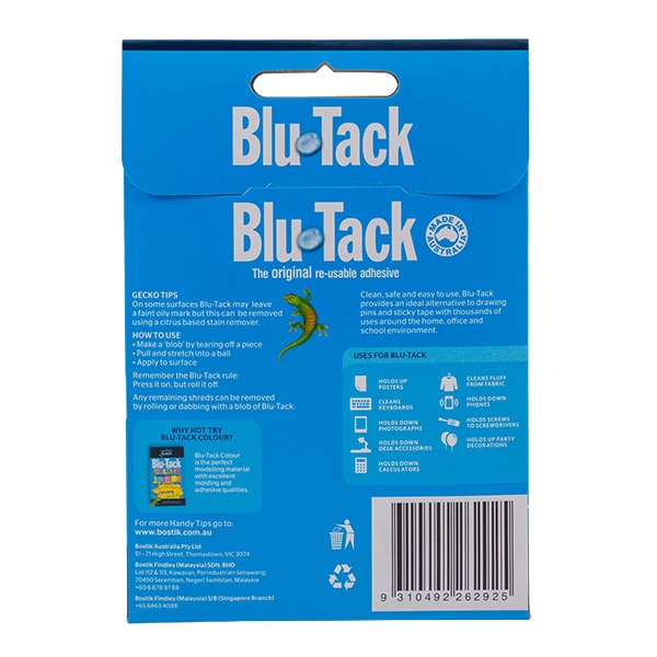 Bostik DIY Singapore Stationary Craft blu tack product image