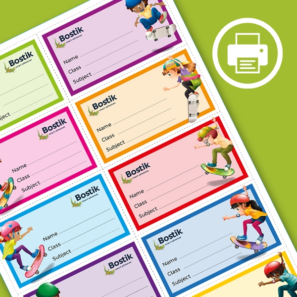 Bostik DIY South Africa Book Labels step 1