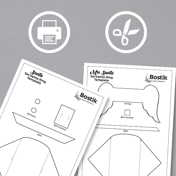 Bostik DIY South Africa Tutorial Christmas Serviette Rings step 1