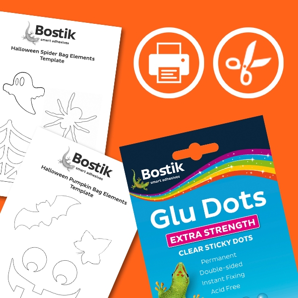 Bostik DIY South Africa Tutorial Halloween Party Bags step 3