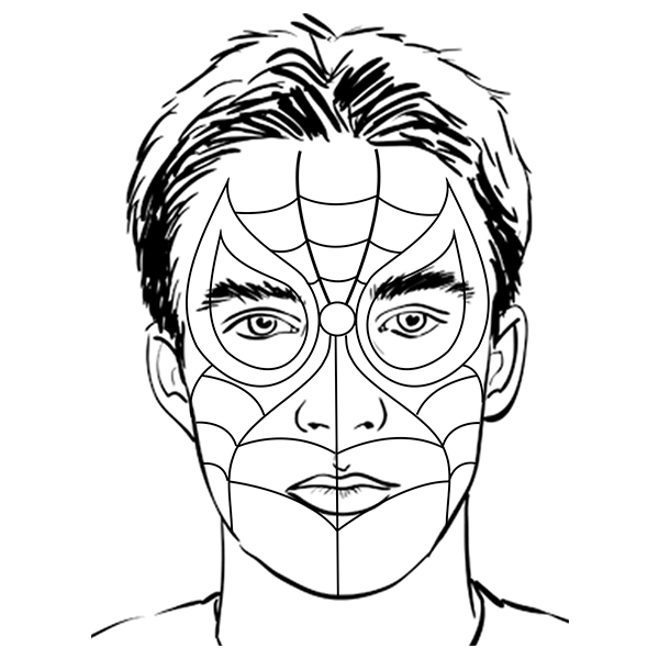 Bostik DIY South Africa Tutorial Superhero Facepaint step 2