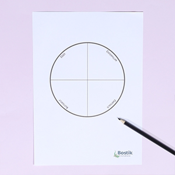 DIY Bostik Malaysia buttefly life cycle craft step 1