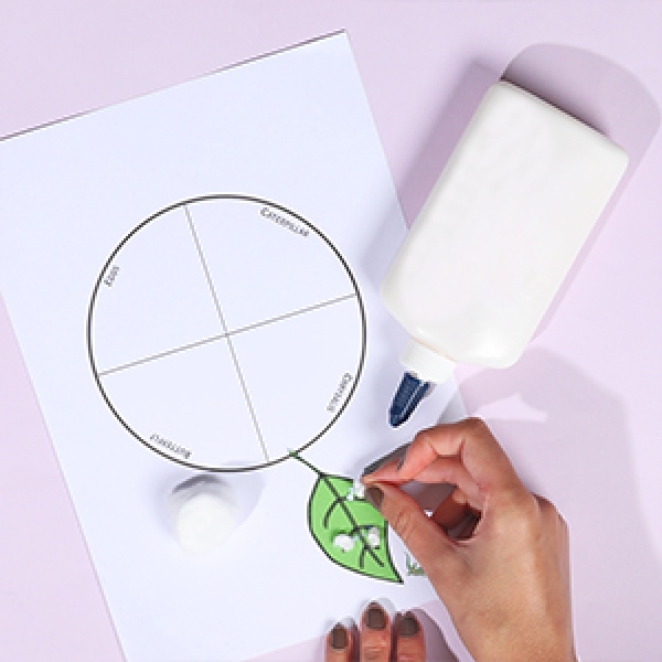 DIY Bostik Malaysia buttefly life cycle craft step 3