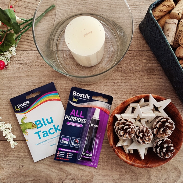 Bostik DIY Greece tutorial centerpiece step 1