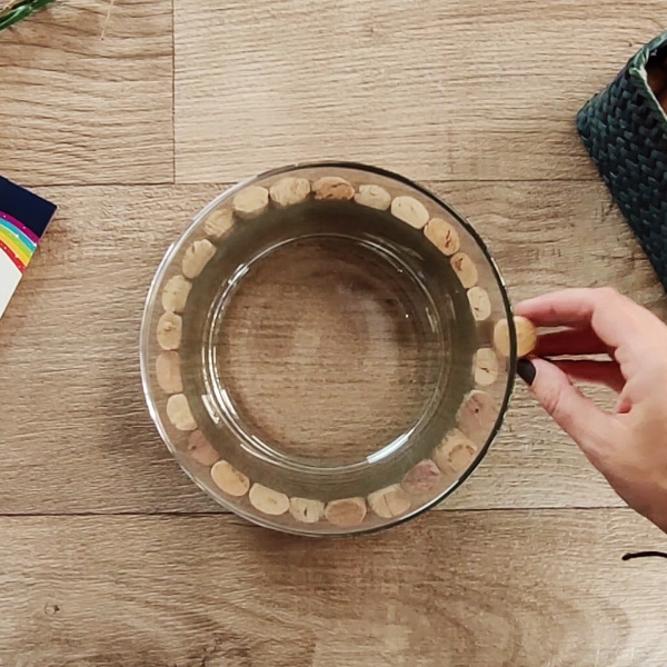 Bostik DIY Greece tutorial centerpiece step 2