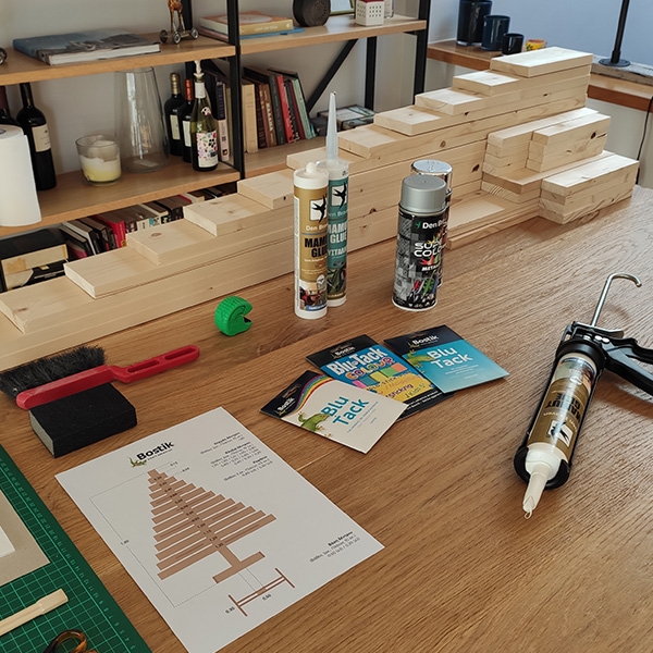 Bostik DIY Greece tutorial xmas tree step 1