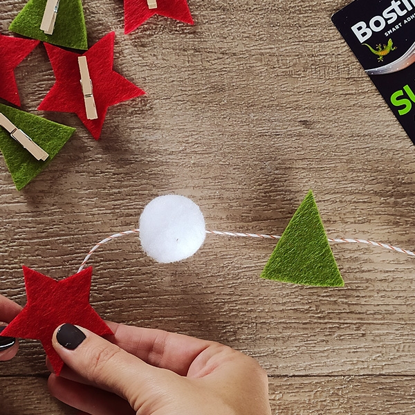 Bostik DIY Greece tutorial girlanda step 5