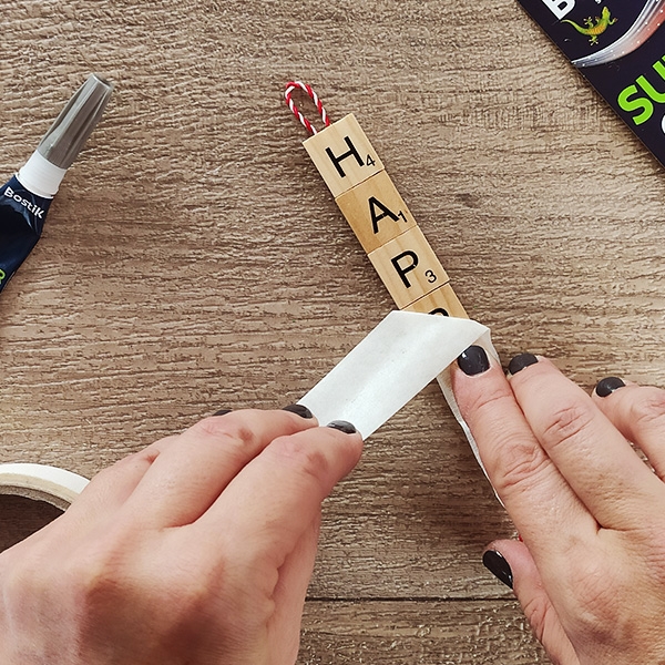 Bostik DIY Greece tutorial wooden letters step 5