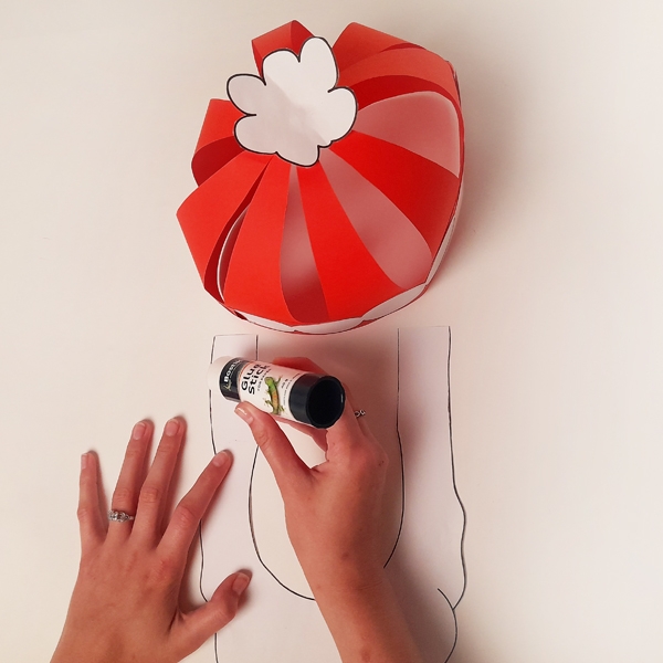 Bostik DIY South Africa Tutorial Paper Santa Hat step 10