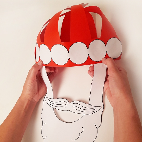 Bostik DIY South Africa Tutorial Paper Santa Hat step 12