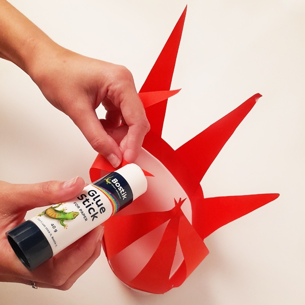 Bostik DIY South Africa Tutorial Paper Santa Hat step 8
