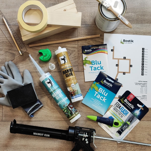 Bostik DIY Greece tutorial valentines day step 1