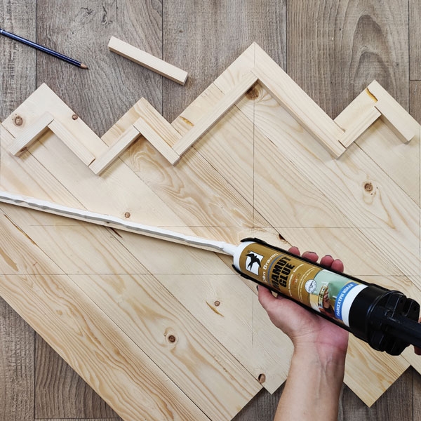 Bostik DIY Greece Tutorial Mountains step 9