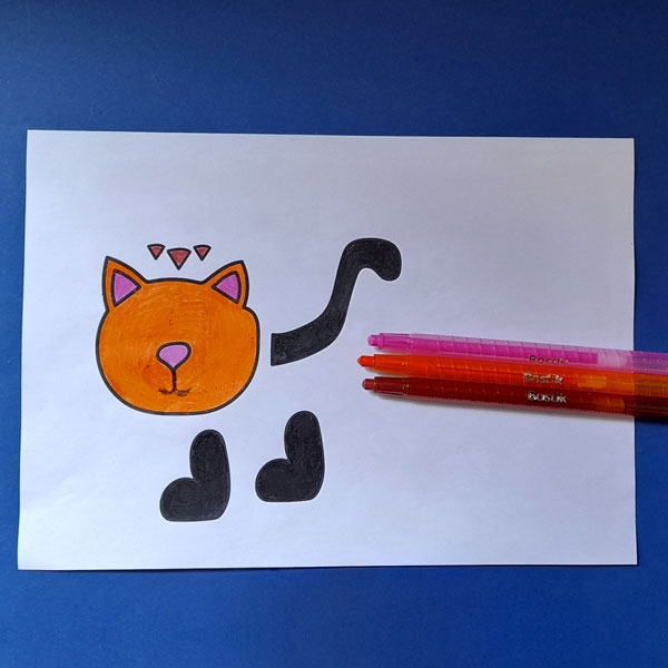 Bostik DIY South Africa Tutorial Paper Roll Cat step 3