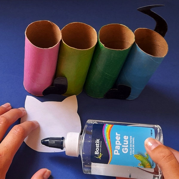 Bostik DIY South Africa Tutorial Paper Roll Cat step 7