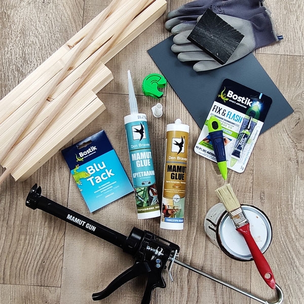 Bostik DIY Greece tutorial kosmimata sxedio step 1