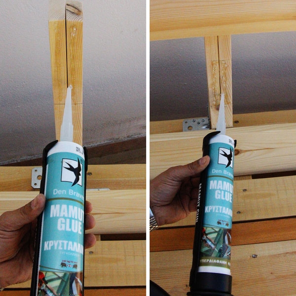 Bostik DIY Greece tutorial palet couch step 12