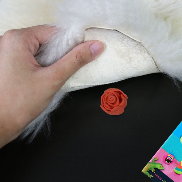 Bostik DIY Philippines tutorial How to Keep Your Floor Rugs in Place Using Blu Tack step 2