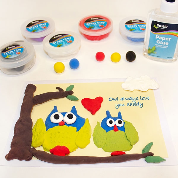 Bostik DIY South Africa Tutorial Fathers Day Owl Card step 5