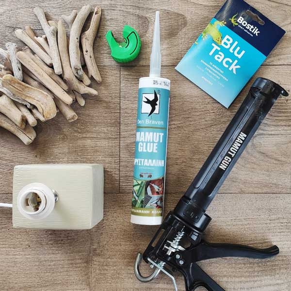 Bostik DIY Greece tutorial how to create a lamp step 1