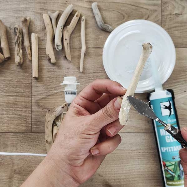 Bostik DIY Greece tutorial how to create a lamp step 4