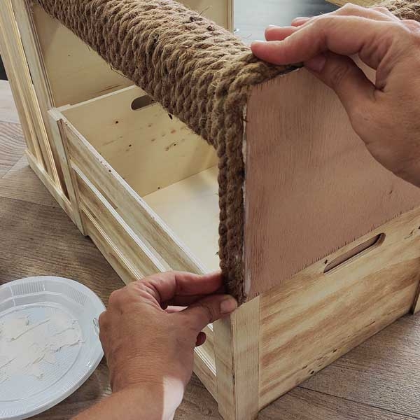 Bostik DIY Greece tutorial cat bed step 9