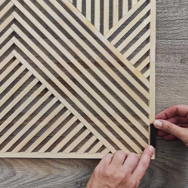 Bostik DIY Greece tutorial how to make a frame step 16