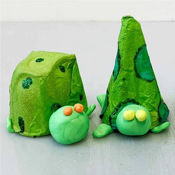 bostik diy Indonesia tutorial egg carton turtle step 1