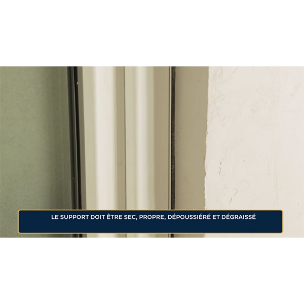 Nettoyer et sécher le support de pose