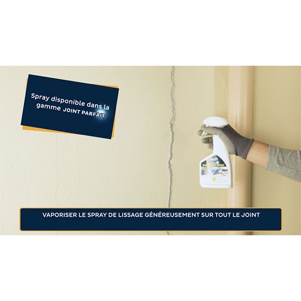 Vaporiser le spray de lissage puis lisser à la spatule ou manuellement