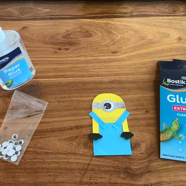 Bostik DIY South Africa Tutorial Minion Bookmark step 6