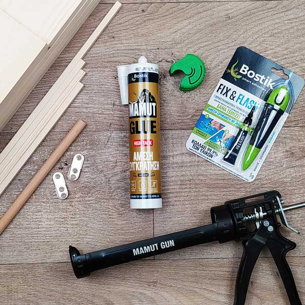 Bostik DIY Greece tutorial kitchen shellf step 1