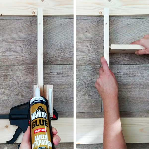 Bostik DIY Greece tutorial kitchen shellf step 4
