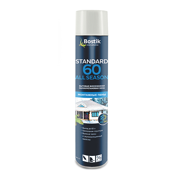 Bostik DIY Russia Полиуретановые пены Бытовые Standard 60 All Season product image