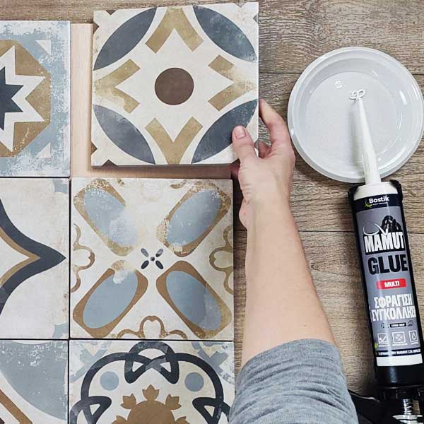 Bostik DIY Greece tutorial mirror step 3