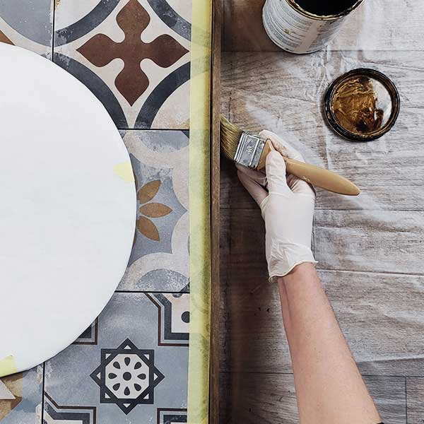 Bostik DIY Greece tutorial mirror step 9