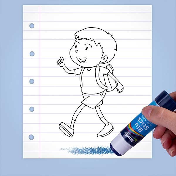 Bostik DIY South Africa Stationery blu stick application