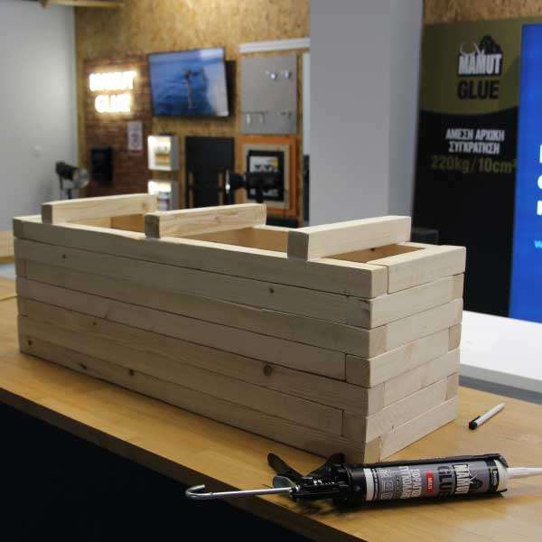 Bostik DIY Greece tutorial flower box step 10