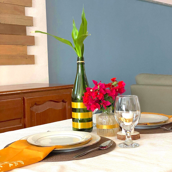 Bostik DIY Philippines Article How to Upcycle Old Bottles for Your Tablescape step 4