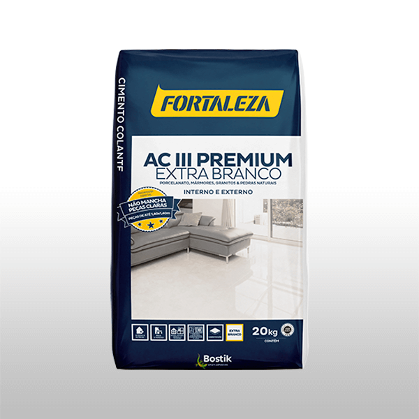 Bostik DIY Brasil Argamassas Colantes Argamassa AC3 premium extra branco