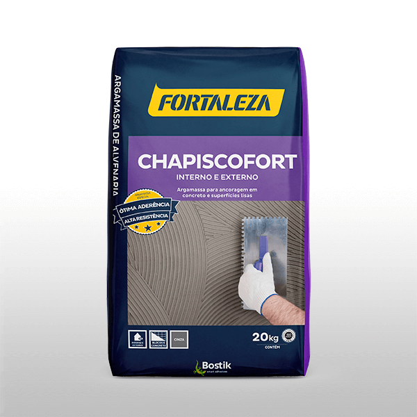  Bostik DIY Brasil argamassas de alvenaria - Argamassa Chapiscofort