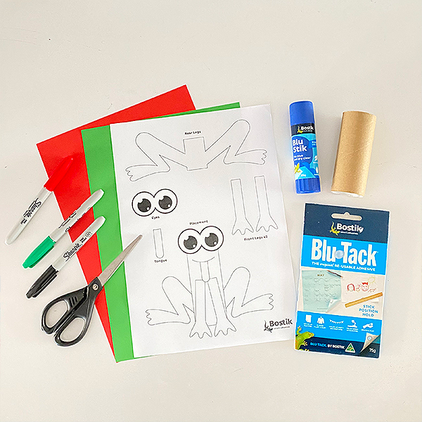 DIY Bostik Australia Toilet Roll Frog Step 1