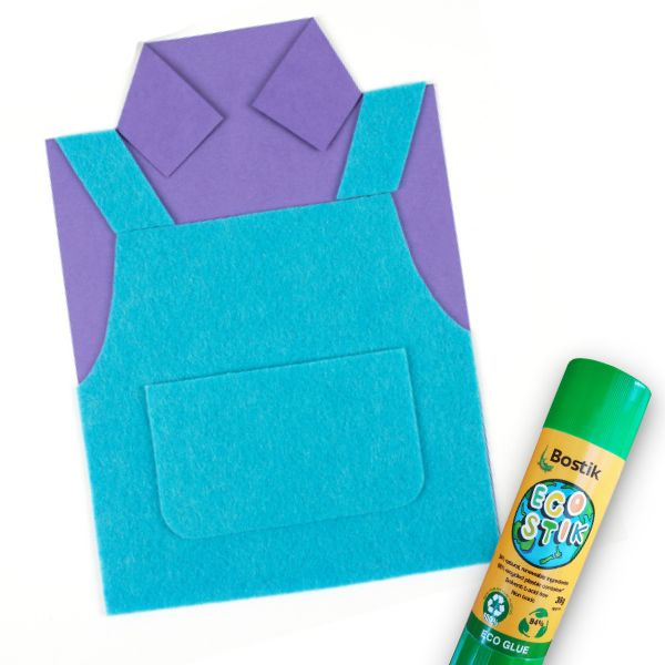 Bostik DIY New Zealand Stationery Craft Eco Stik tutorial fathers day card step 2