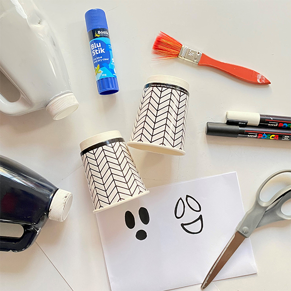 Bostik Australia DIY Bobbing Ghosts Step 1