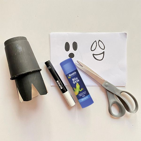 Bostik DIY Singapore halloween bobbing ghosts step 10